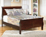 Alisdair Dark Brown Full Sleigh Headboard/Footboard - B376-55 - Bien Home Furniture &amp; Electronics