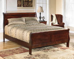 Alisdair Dark Brown King/California King Sleigh Headboard/Footboard - B376-82 - Bien Home Furniture &amp; Electronics