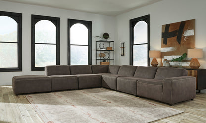 Allena Gunmetal 6-Piece LAF Sectional - SET | 2130165 | 2130177 | 2130146(4) - Bien Home Furniture &amp; Electronics
