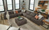 Allena Gunmetal 7-Piece Sectional - SET | 2130164 | 2130165 | 2130177 | 2130146(4) | 2130108 - Bien Home Furniture & Electronics