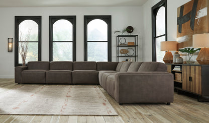 Allena Gunmetal 7-Piece Sectional - SET | 2130164 | 2130165 | 2130177 | 2130146(4) | 2130108 - Bien Home Furniture &amp; Electronics