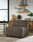 Allena Gunmetal Armless Chair - 2130146 - Bien Home Furniture & Electronics