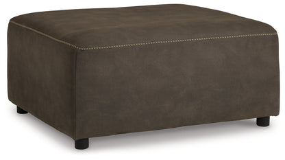 Allena Gunmetal Oversized Accent Ottoman - 2130108 - Bien Home Furniture &amp; Electronics