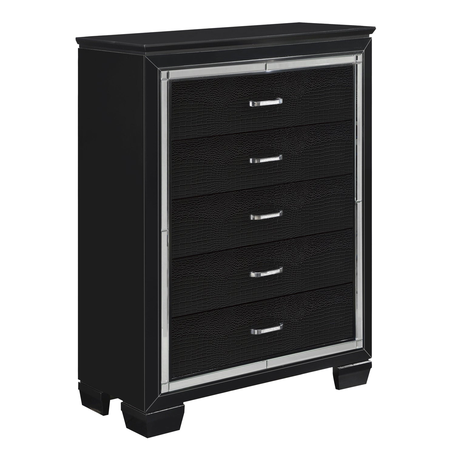 Allura Black Chest - 1916BK-9 - Bien Home Furniture &amp; Electronics