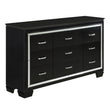 Allura Black Dresser - 1916BK-5 - Bien Home Furniture & Electronics