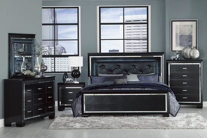 Allura Black Dresser - 1916BK-5 - Bien Home Furniture &amp; Electronics