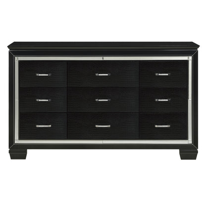 Allura Black Dresser - 1916BK-5 - Bien Home Furniture &amp; Electronics