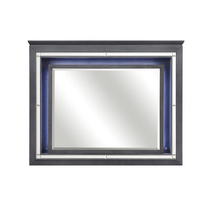 Allura Gray Mirror (Mirror Only) - 1916GY-6 - Bien Home Furniture &amp; Electronics