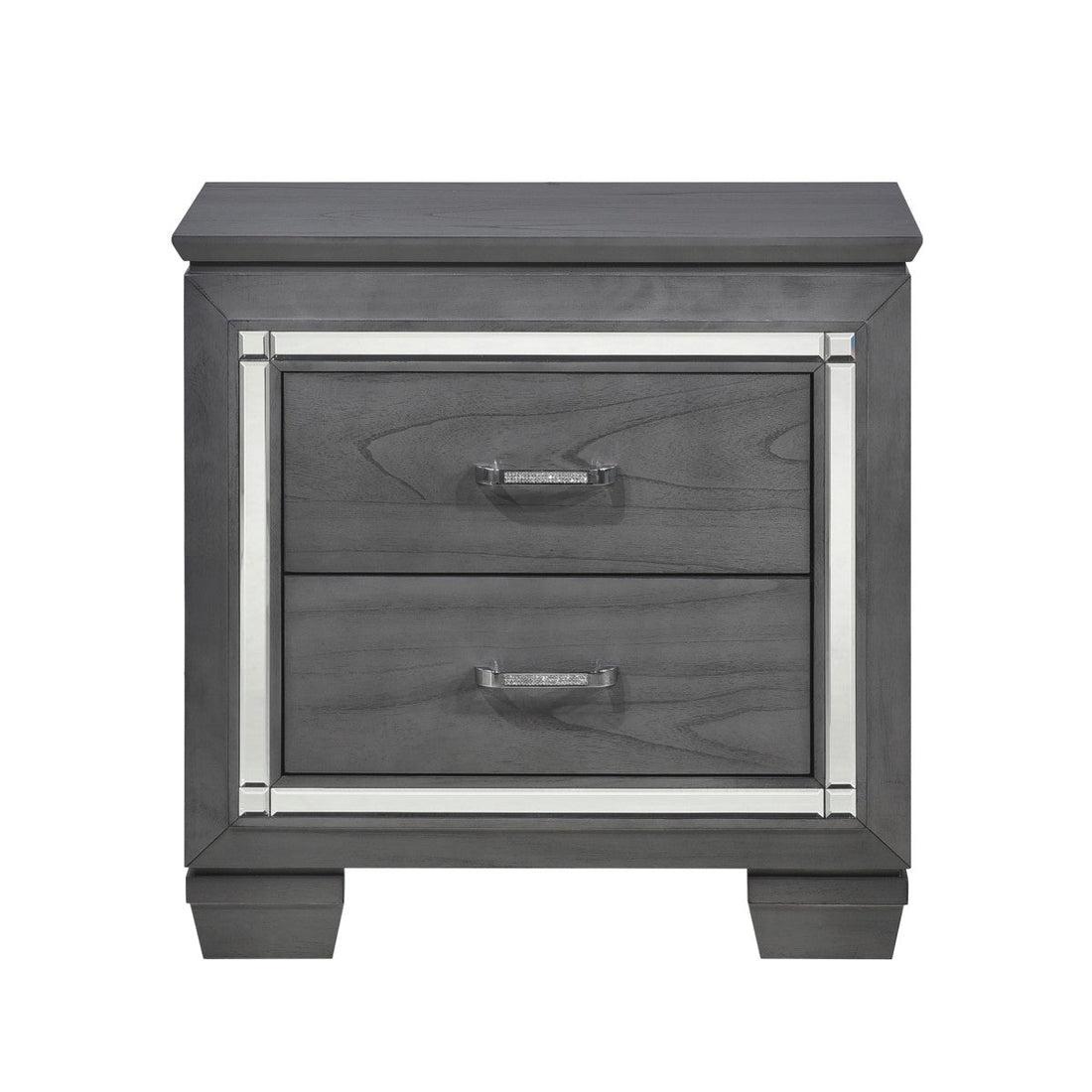 Allura Gray Nightstand - 1916GY-4 - Bien Home Furniture &amp; Electronics