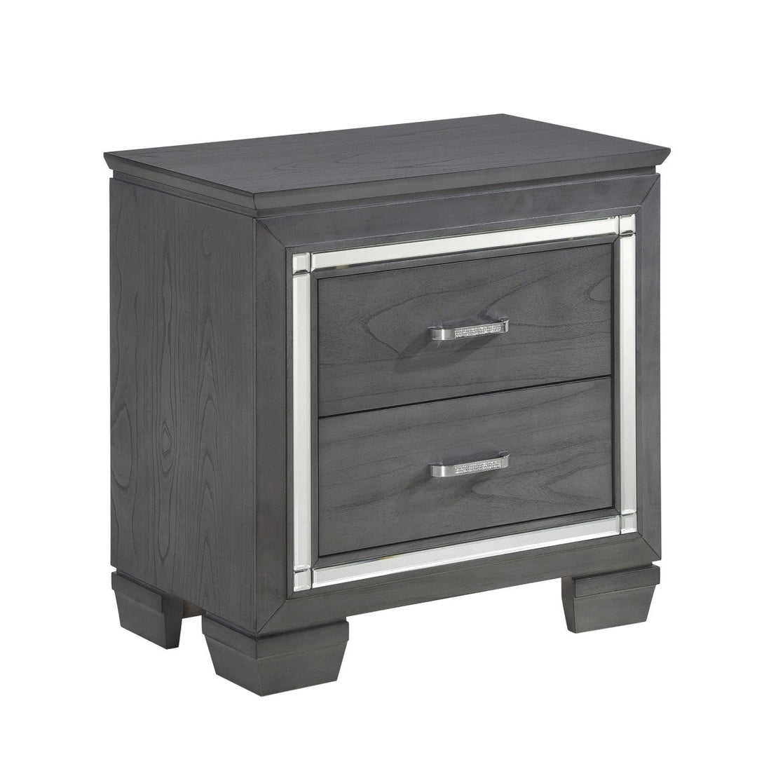 Allura Gray Nightstand - 1916GY-4 - Bien Home Furniture &amp; Electronics