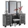 Allura Gray Vanity Dresser with Mirror - SET | 1916GY-15R | 1916GY-15L | 1916GY-15M - Bien Home Furniture & Electronics
