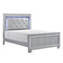 Allura Silver Full LED Upholstered Panel Bed - SET | 1916F-1 | 1916F-2 | 1916F-3 - Bien Home Furniture & Electronics