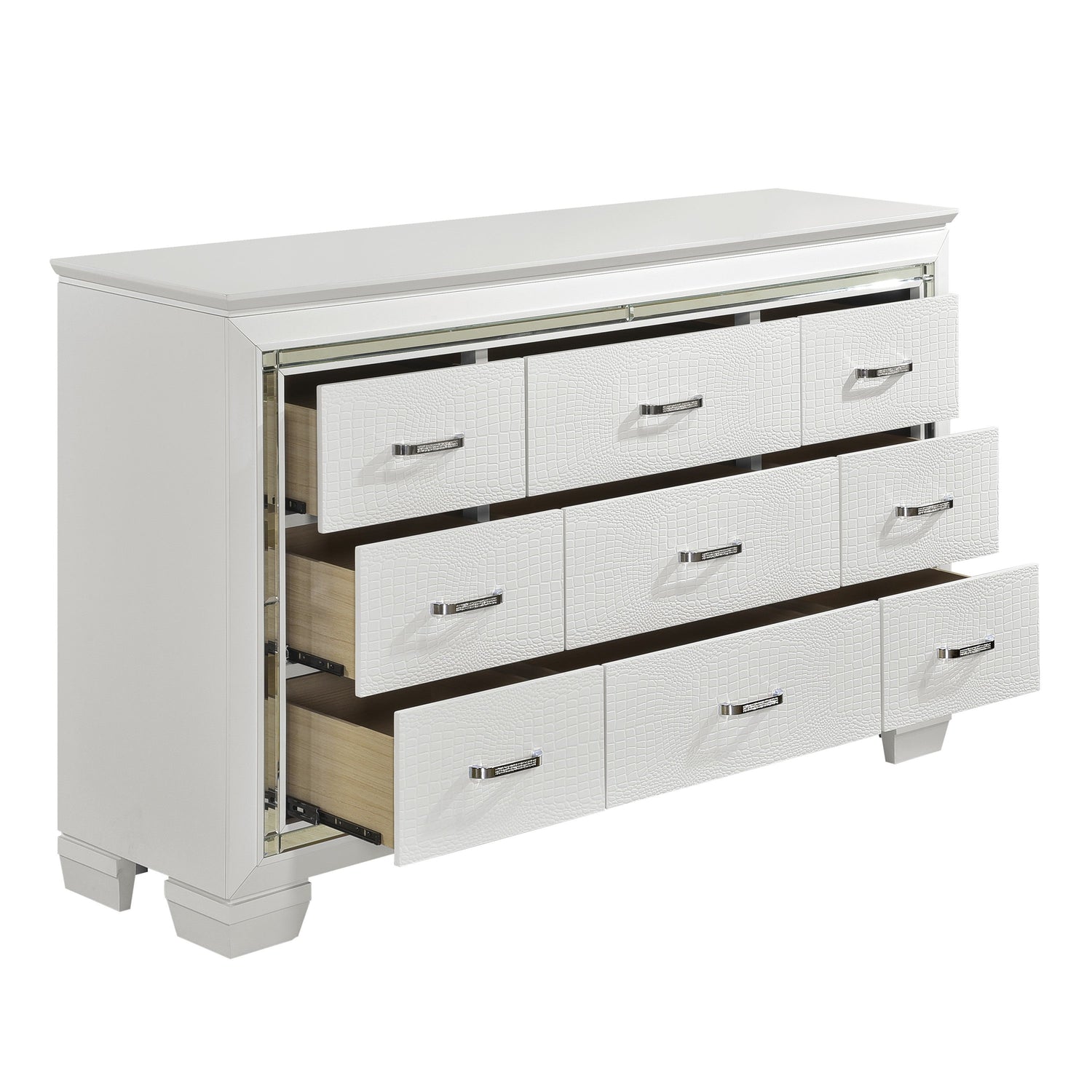 Allura White Dresser - 1916W-5 - Bien Home Furniture &amp; Electronics