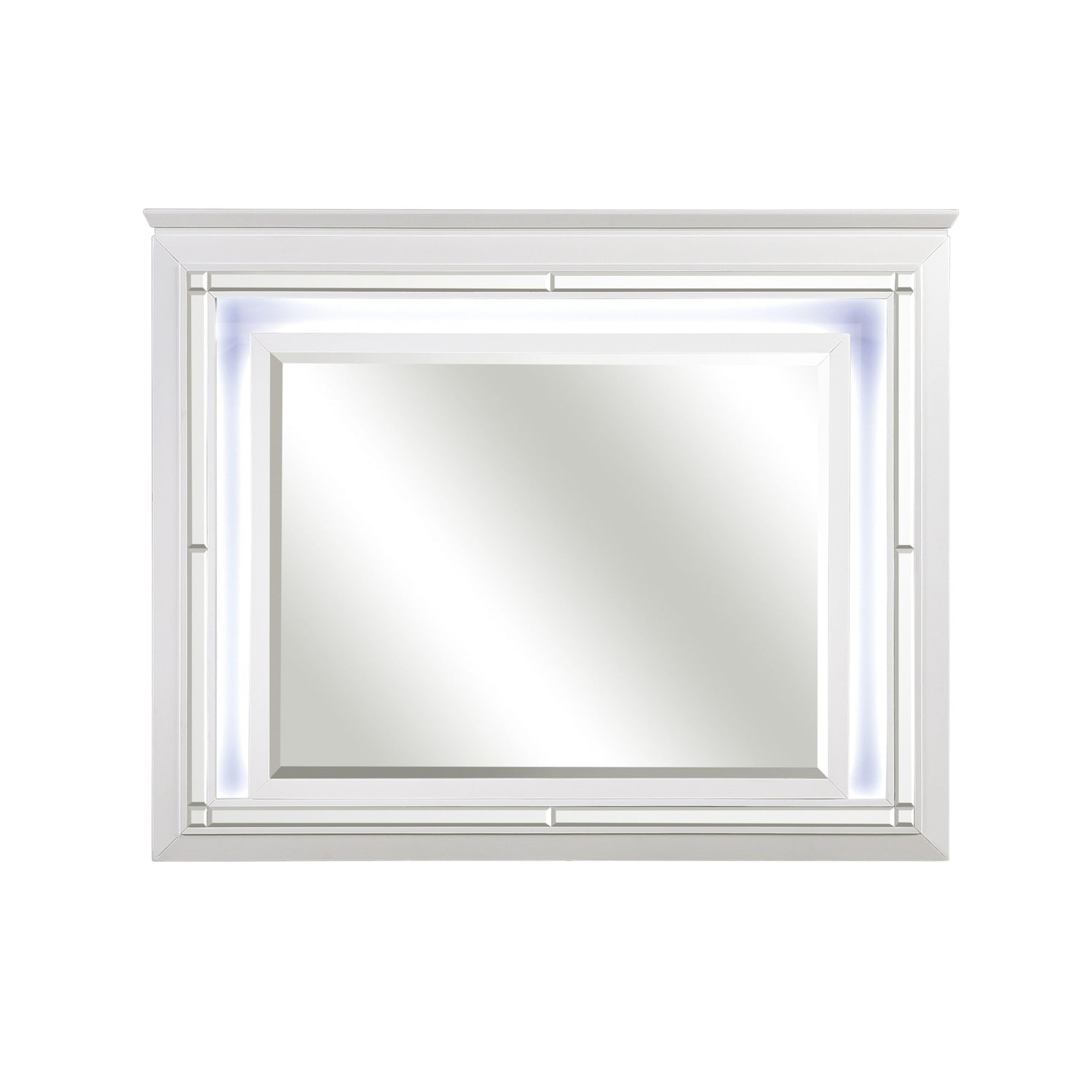 Allura White Mirror (Mirror Only) - 1916W-6 - Bien Home Furniture &amp; Electronics