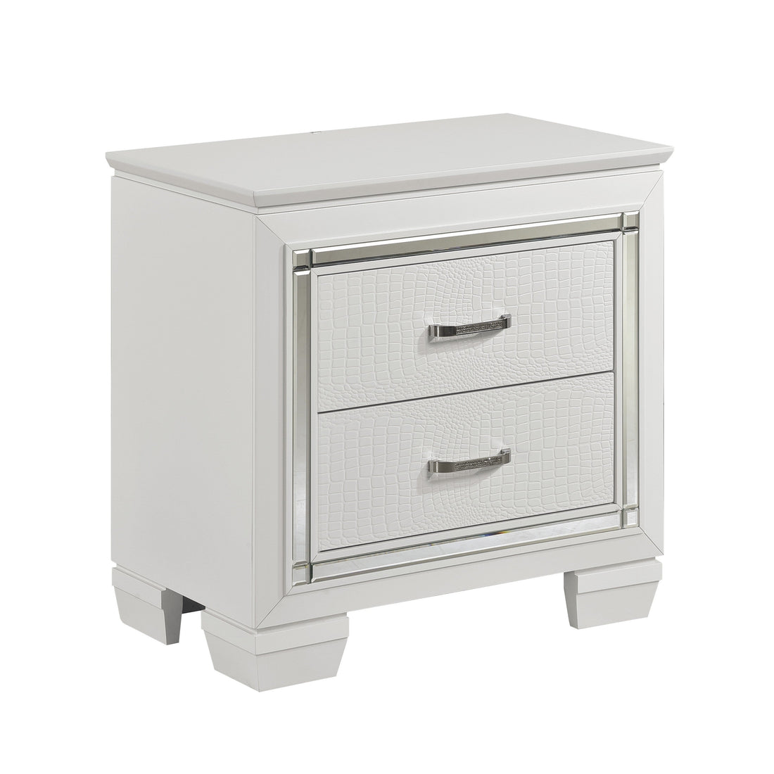 Allura White Nightstand - 1916W-4 - Bien Home Furniture & Electronics