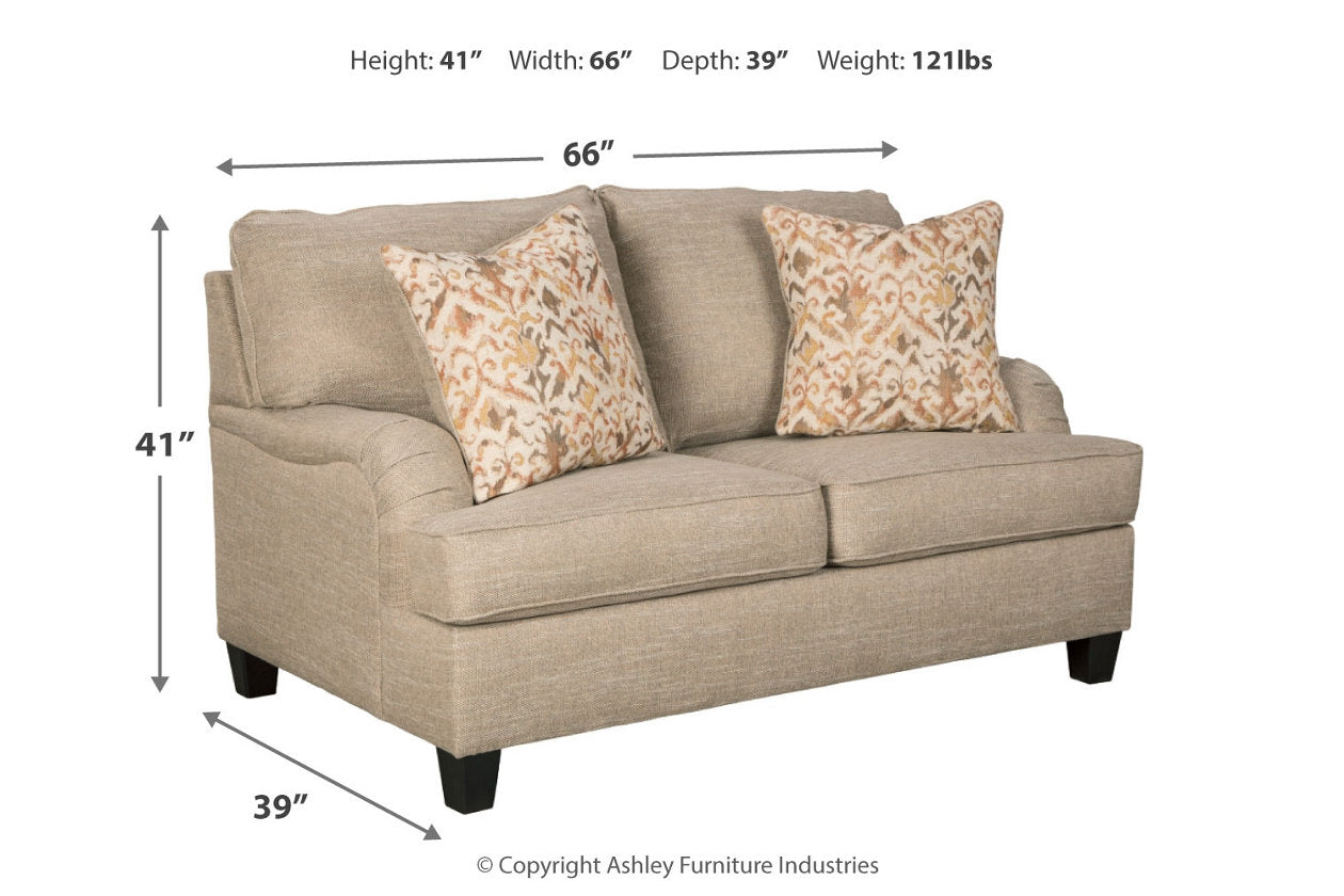 Almanza Wheat Loveseat - 3080335 - Bien Home Furniture &amp; Electronics