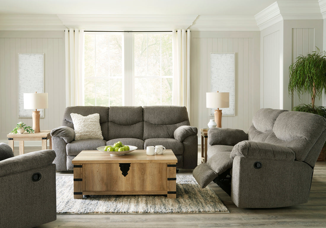 Alphons Putty Reclining Living Room Set - SET | 2820188 | 2820186 - Bien Home Furniture &amp; Electronics