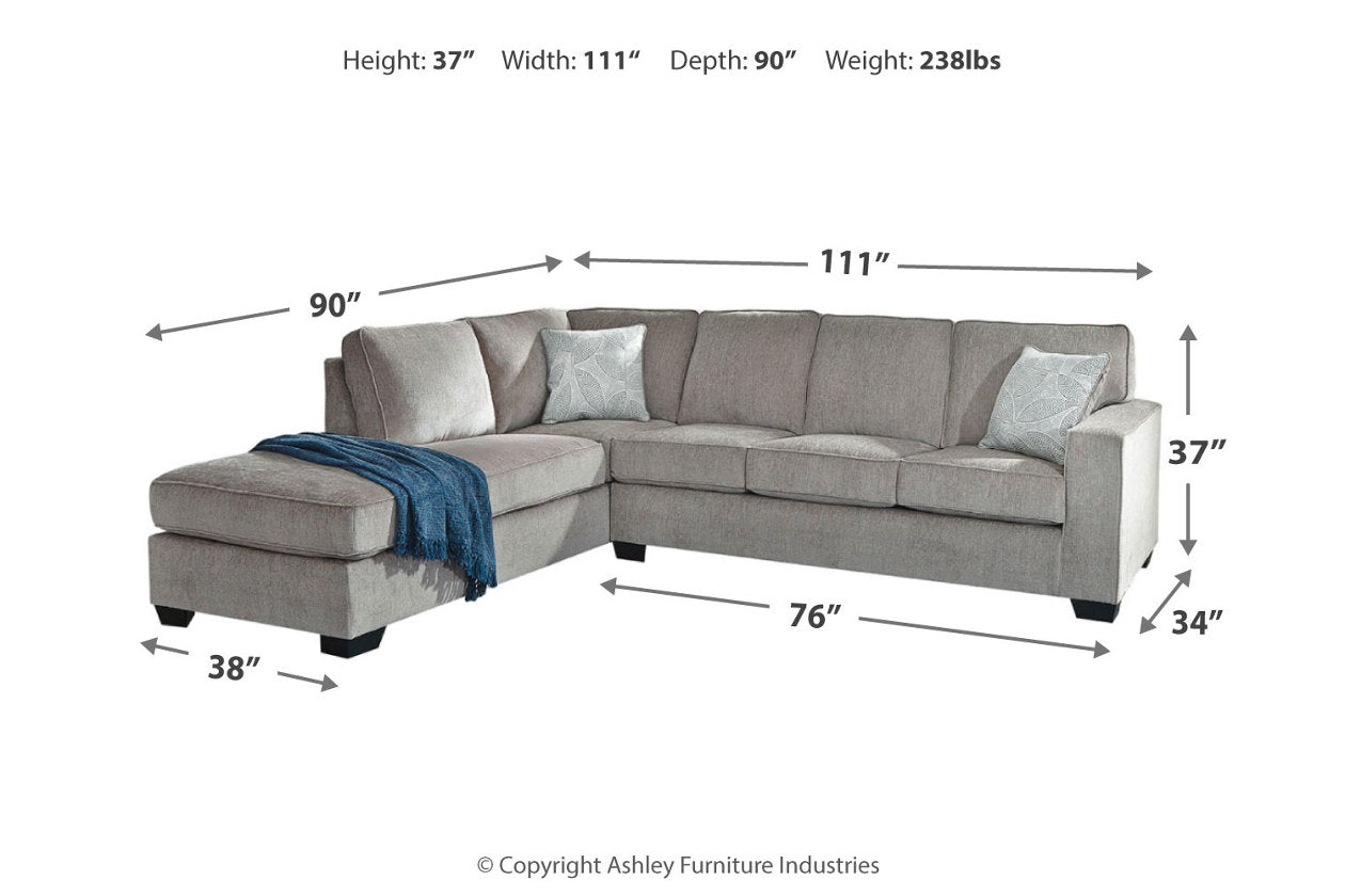 Altari Alloy LAF Sectional - SET | 8721416 | 8721467 | 8721408 | 8721425 - Bien Home Furniture &amp; Electronics