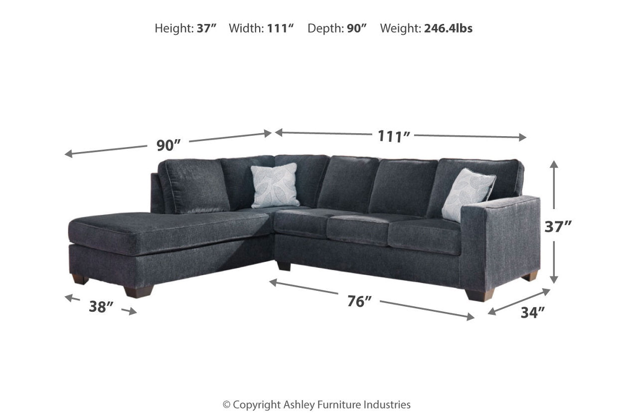 Altari Slate LAF Sectional - SET | 8721316 | 8721367 | 8721308 | 8721325 - Bien Home Furniture &amp; Electronics