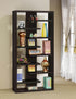 Altmark Cappuccino Bookcase with Staggered Floating Shelves - 800265 - Bien Home Furniture & Electronics