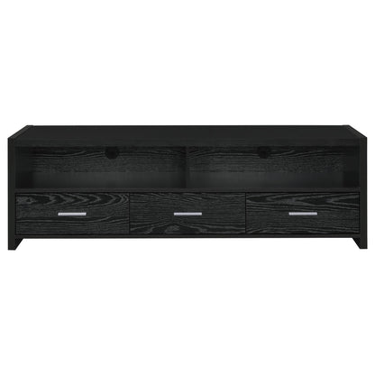 Alton 62&quot; 3-Drawer TV Console Black Oak - 700645 - Bien Home Furniture &amp; Electronics