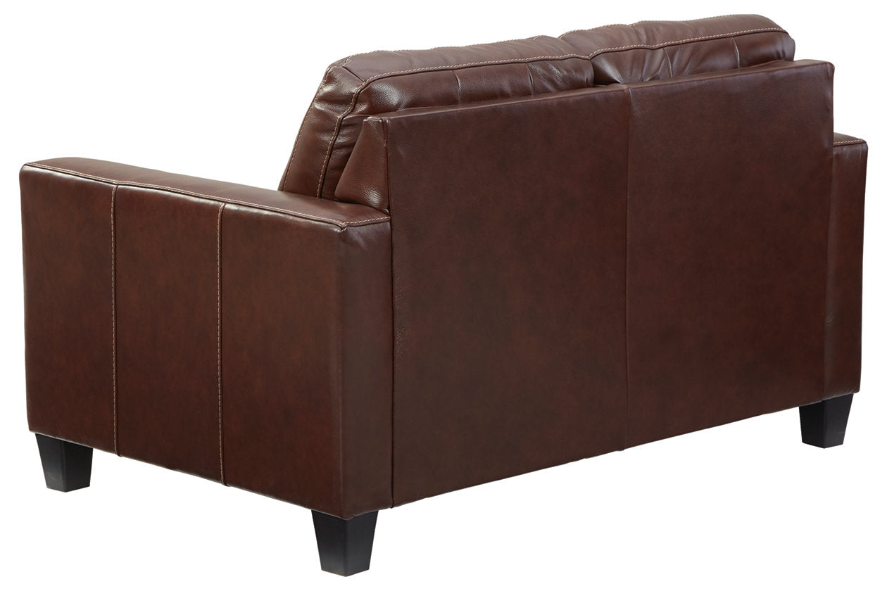 Altonbury Walnut Loveseat - 8750435 - Bien Home Furniture &amp; Electronics