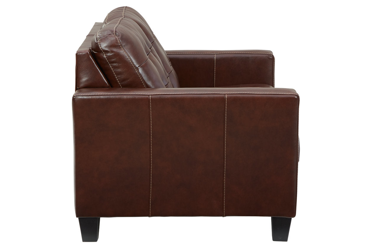 Altonbury Walnut Loveseat - 8750435 - Bien Home Furniture &amp; Electronics