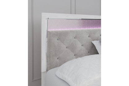 Altyra White King/California King Upholstered Panel Headboard - B2640-58 - Bien Home Furniture &amp; Electronics
