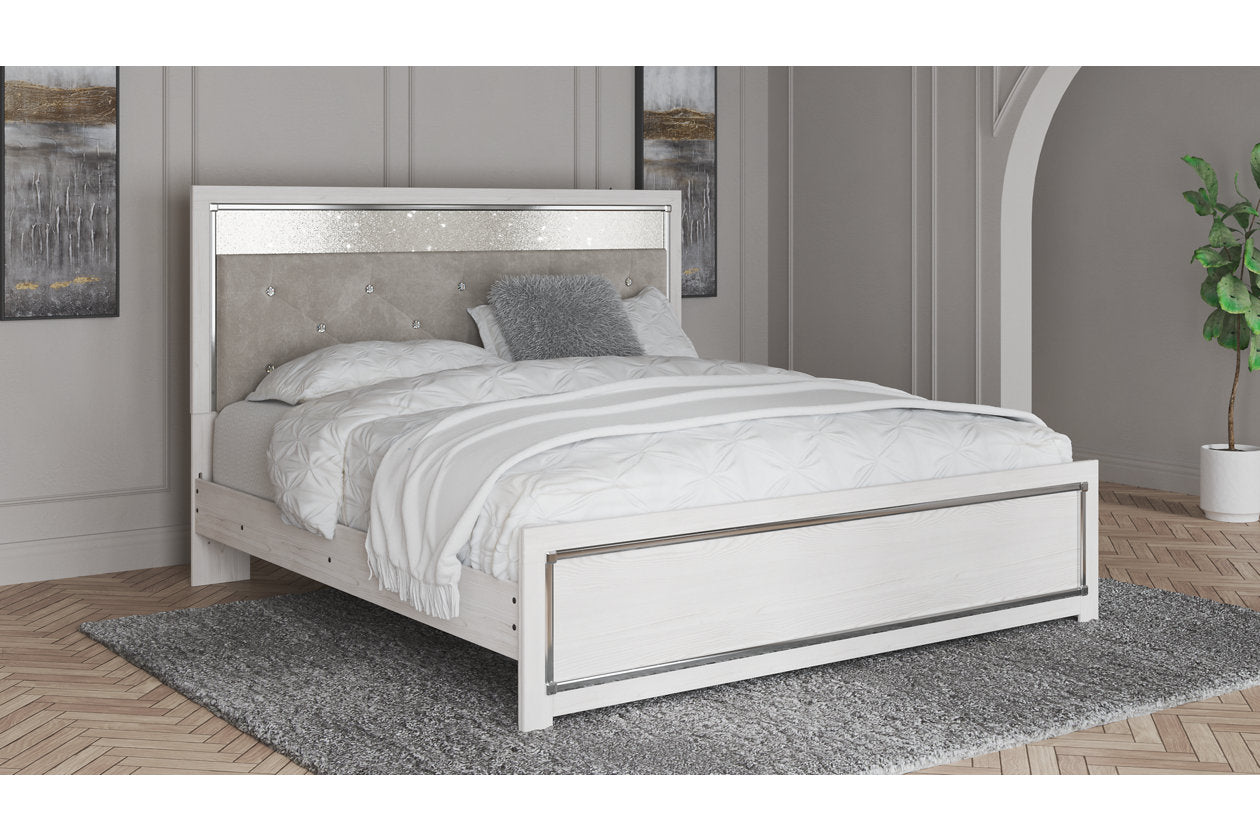 Altyra White King Panel Bed - SET | B2640-56 | B2640-58 | B2640-97 - Bien Home Furniture &amp; Electronics
