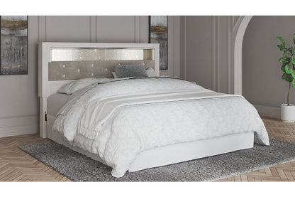 Altyra White King Upholstered Panel Bookcase Headboard - B2640-69 - Bien Home Furniture &amp; Electronics