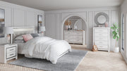 Altyra White LED Upholstered Panel Bedroom Set - SET | B2640-54 | B2640-57 | B2640-96 | B2640-31 | B2640-36 - Bien Home Furniture & Electronics
