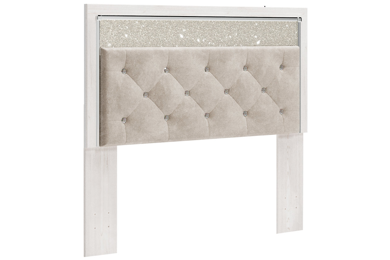 Altyra White Queen Upholstered Panel Headboard - B2640-57 - Bien Home Furniture &amp; Electronics