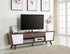 Alvin 2-Drawer TV Console Dark Walnut/Glossy White - 700793 - Bien Home Furniture & Electronics
