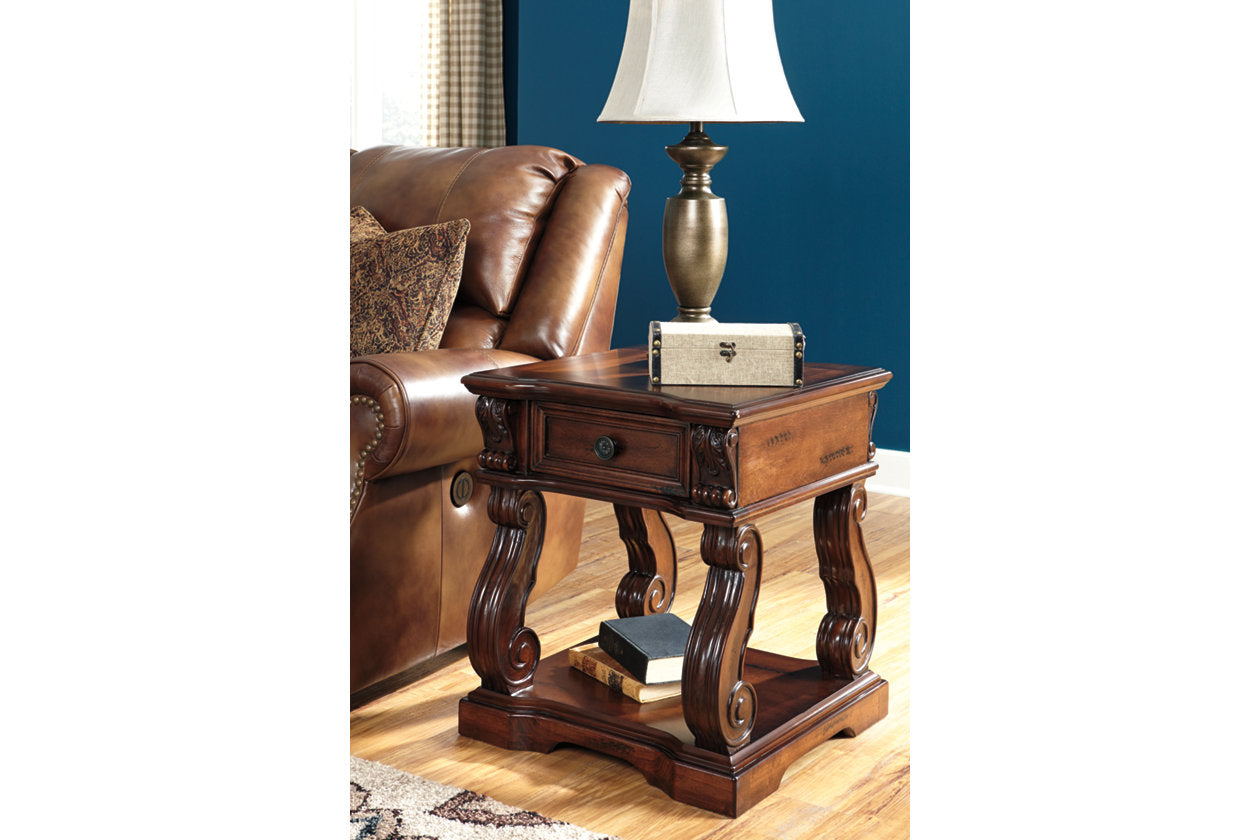 Alymere Rustic Brown End Table - T869-2 - Bien Home Furniture &amp; Electronics