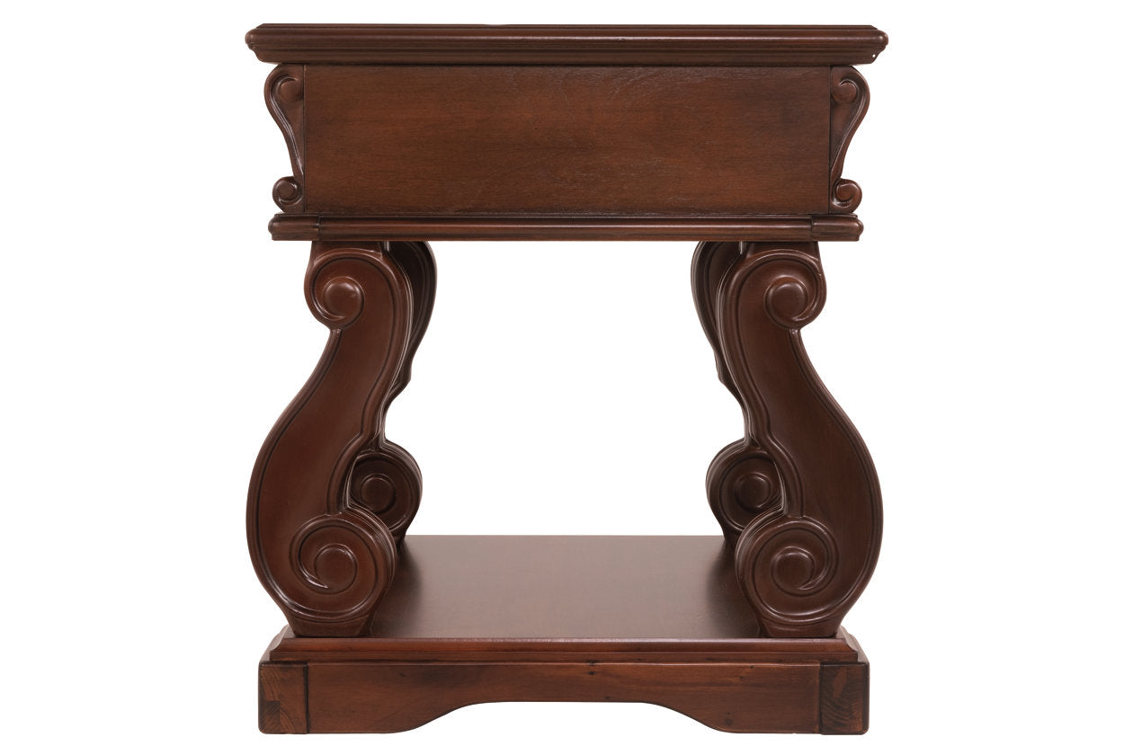 Alymere Rustic Brown End Table - T869-2 - Bien Home Furniture &amp; Electronics