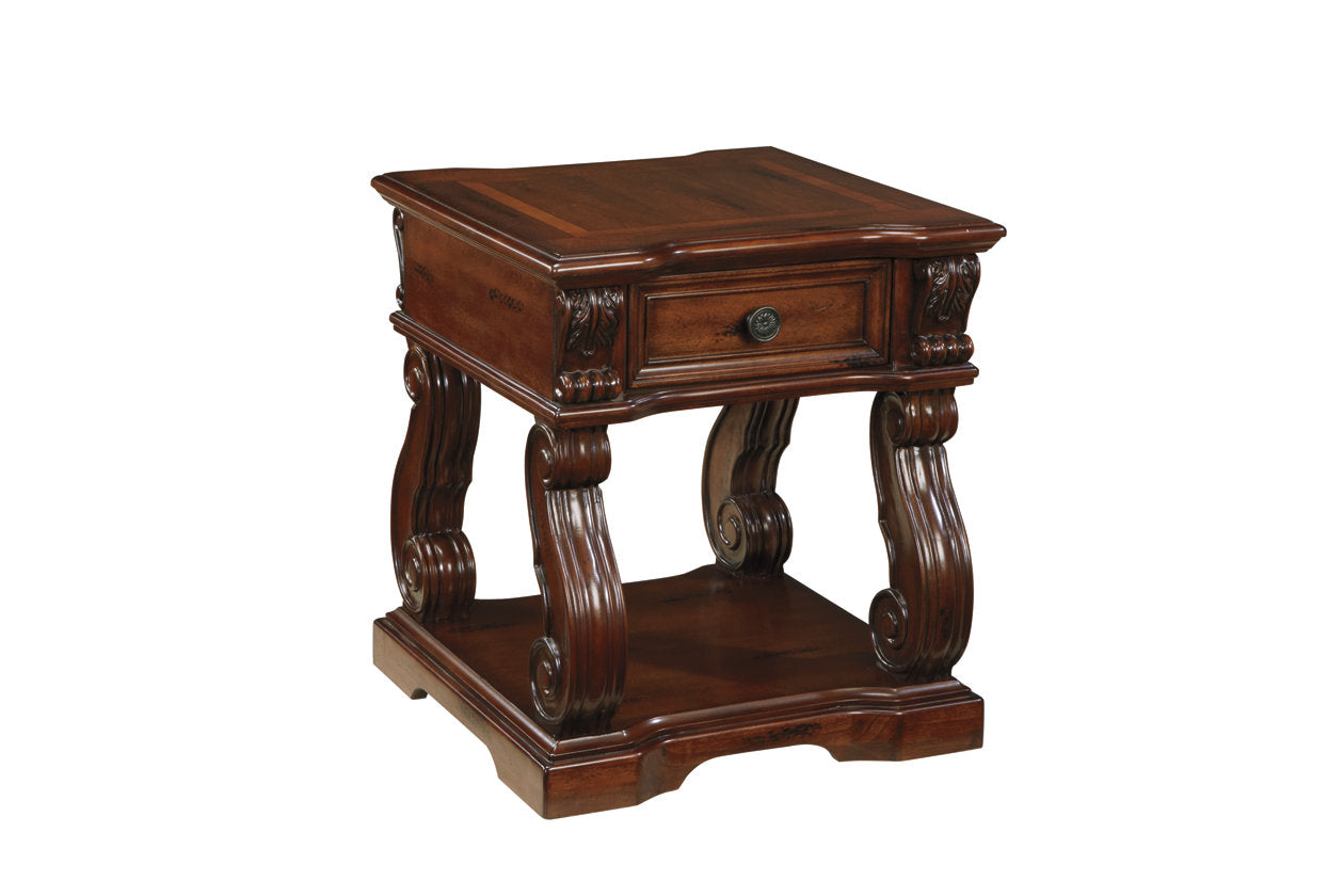 Alymere Rustic Brown End Table - T869-2 - Bien Home Furniture &amp; Electronics