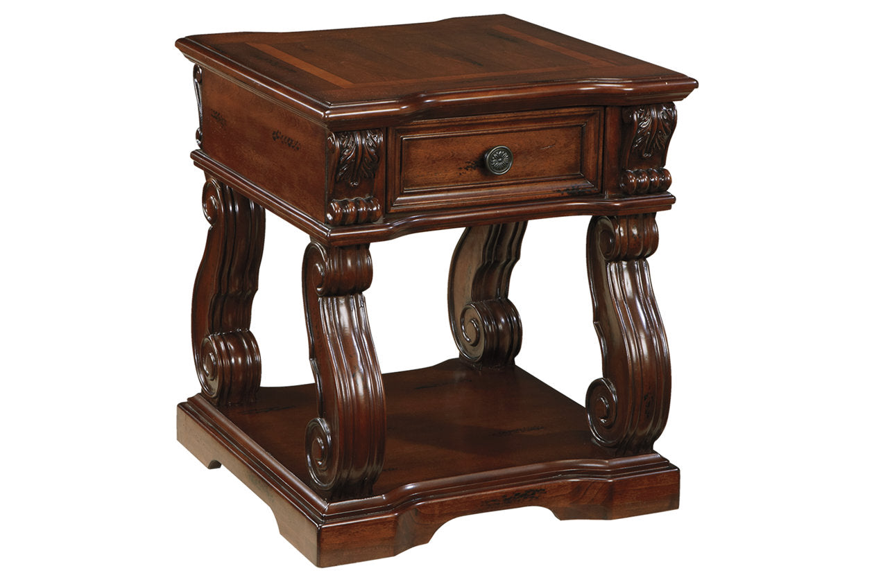Alymere Rustic Brown End Table - T869-2 - Bien Home Furniture &amp; Electronics