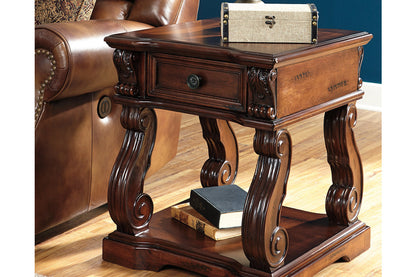 Alymere Rustic Brown End Table - T869-2 - Bien Home Furniture &amp; Electronics