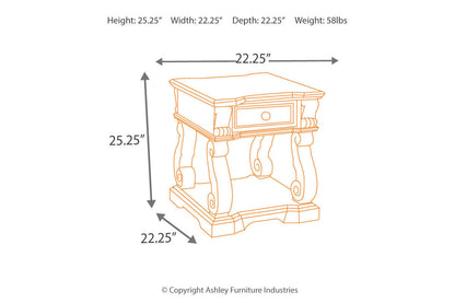 Alymere Rustic Brown End Table - T869-2 - Bien Home Furniture &amp; Electronics