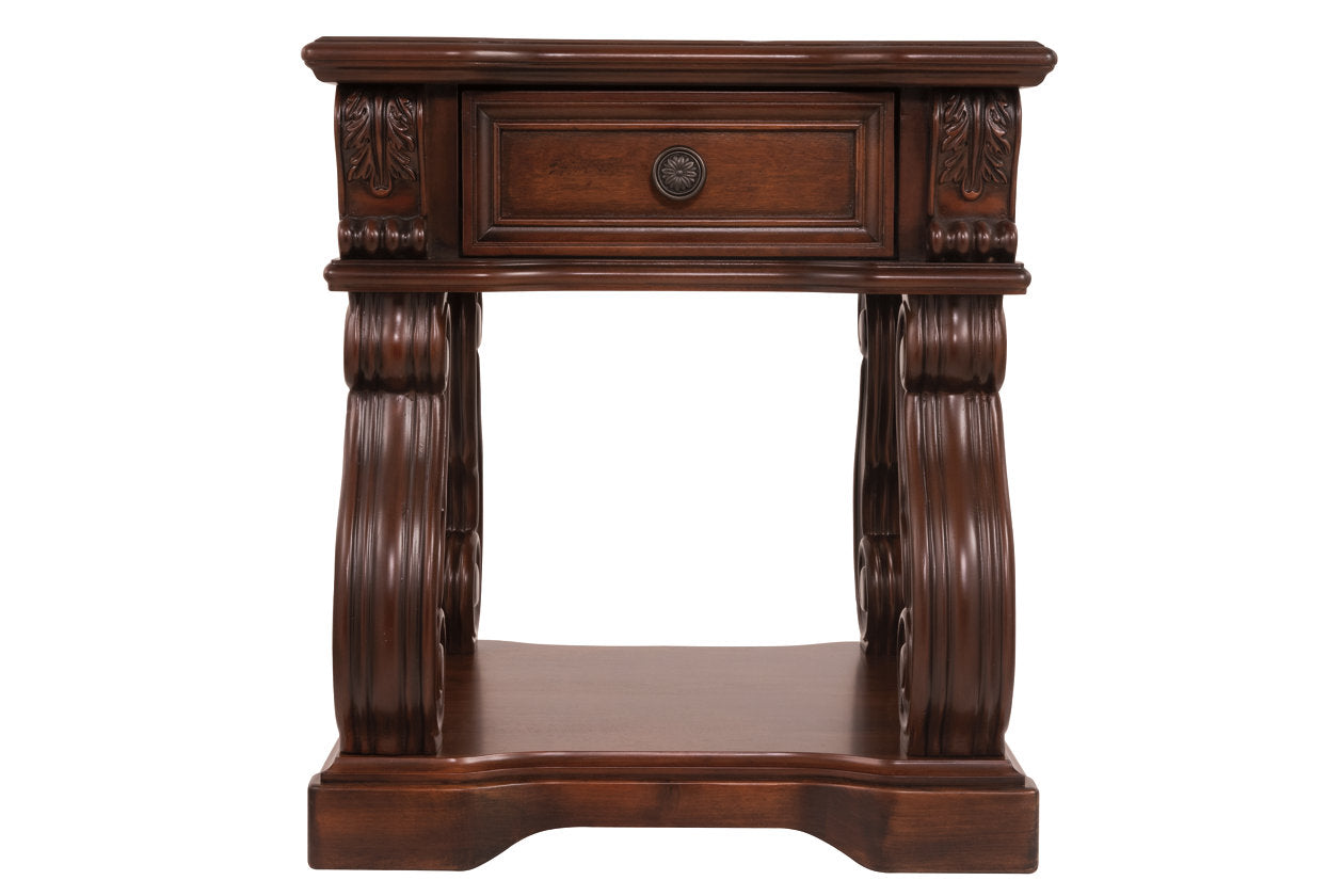 Alymere Rustic Brown End Table - T869-2 - Bien Home Furniture &amp; Electronics