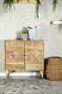 Alyssum Natural Checkered Pattern 2-Door Accent Cabinet - 953459 - Bien Home Furniture & Electronics