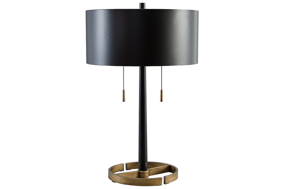 Amadell Black/Gold Finish Table Lamp - L208364 - Bien Home Furniture &amp; Electronics