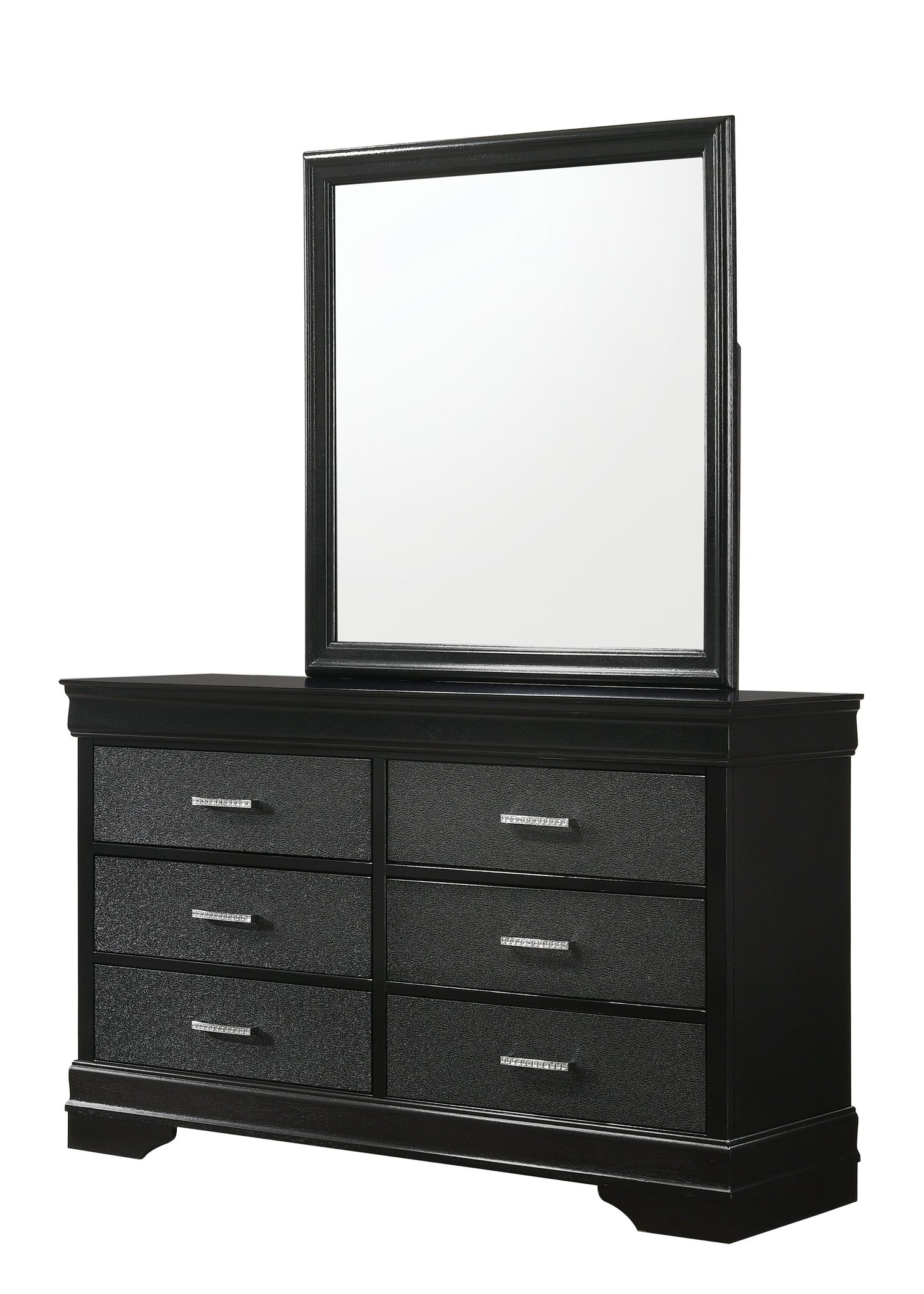 Amalia Black Bedroom Mirror (Mirror Only) - B6918-11 - Bien Home Furniture &amp; Electronics
