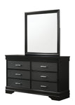 Amalia Black Bedroom Mirror (Mirror Only) - B6918-11 - Bien Home Furniture & Electronics
