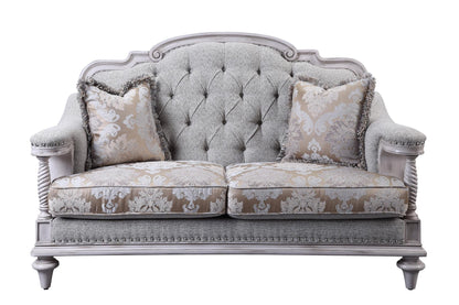 Amancio Antique White Loveseat - 16139-2 - Bien Home Furniture &amp; Electronics