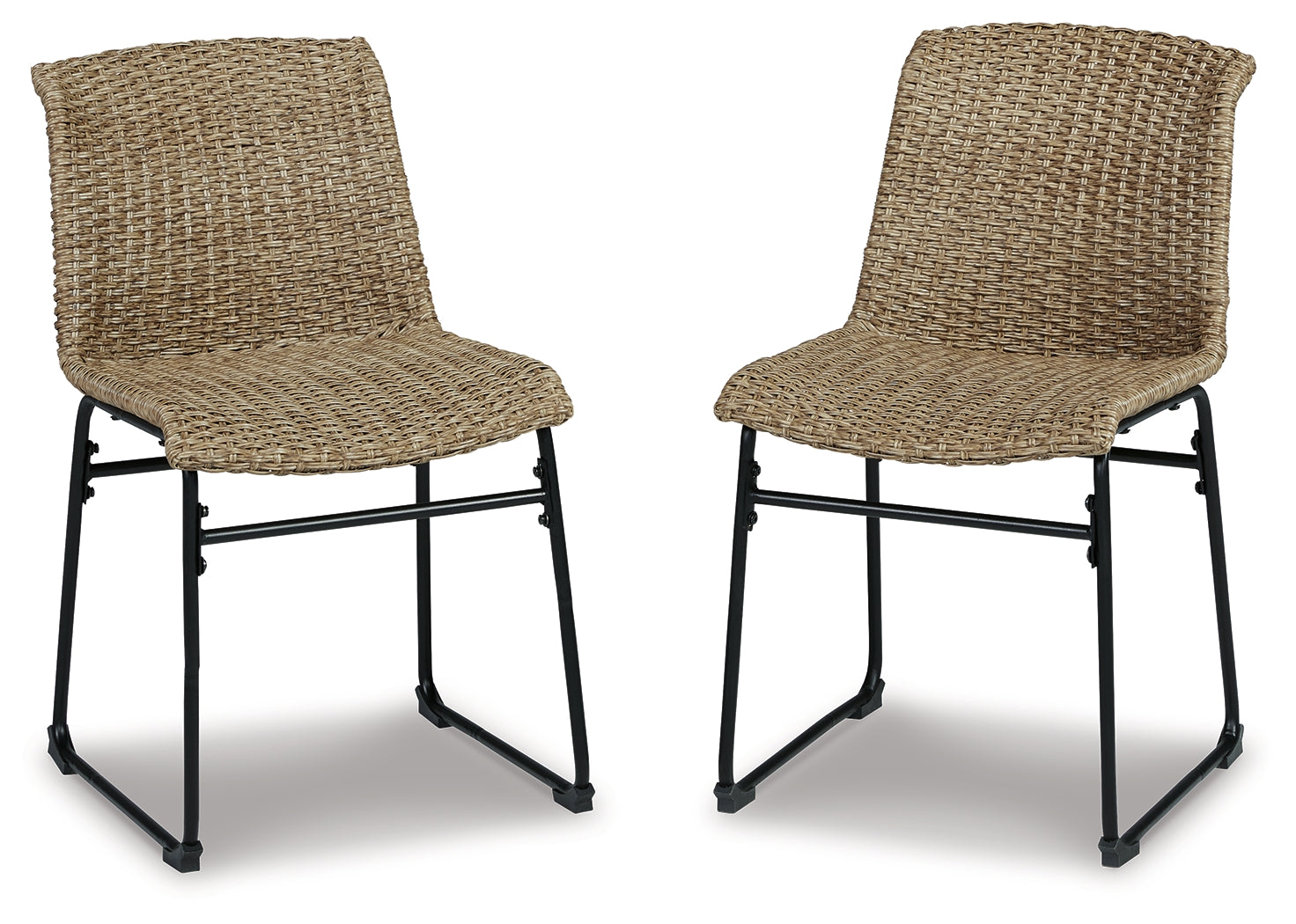 Amaris Brown/Black Outdoor Dining Chair, Set of 2 - P369-601 - Bien Home Furniture &amp; Electronics