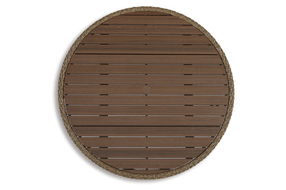Amaris Brown/Black Outdoor Dining Table - P369-615 - Bien Home Furniture &amp; Electronics