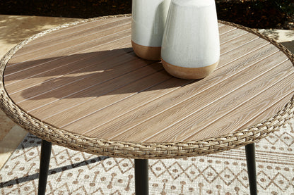 Amaris Brown/Black Outdoor Dining Table - P369-615 - Bien Home Furniture &amp; Electronics