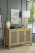 Amaryllis Natural Rectangular 3-Door Accent Cabinet - 953556 - Bien Home Furniture & Electronics