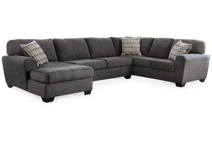 Ambee Slate 3-Piece Sectional with Chaise - 28620S1 - Bien Home Furniture &amp; Electronics